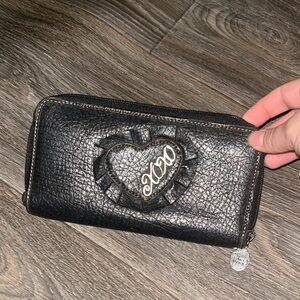 Black Heart Embossed Lake Tahoe Wallet